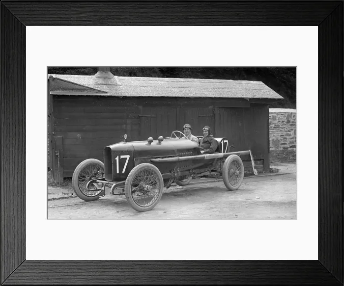 Framed Print : WJ Watsons Vauxhall at the RAC Isle of Man TT race, 10 June 1914. Artist: Bill Brunell Framed Print : WJ Watsons Vauxhall at the RAC Isle of Man TT race, 10 June 1914. Artist: Bill Brunell