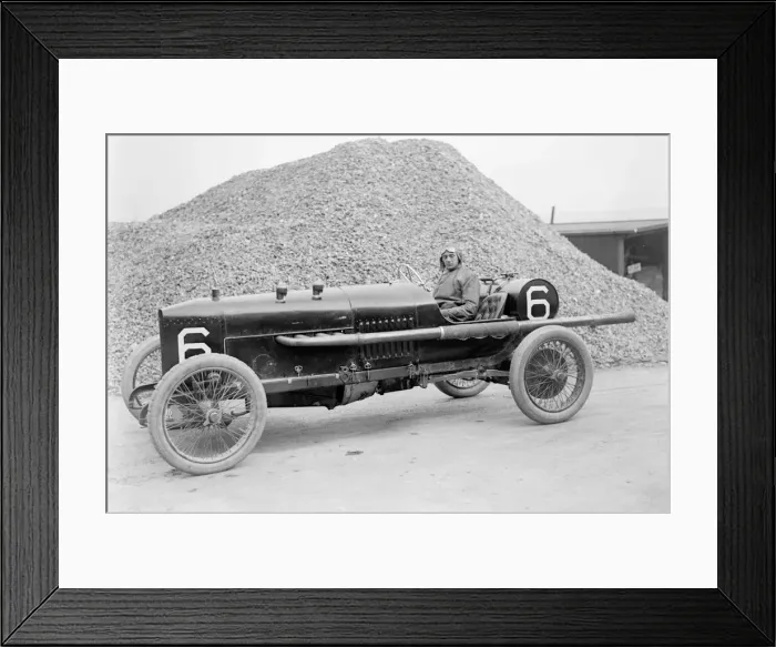 Framed Print : AJ Hancocks 3308 cc Vauxhall at the RAC Isle of Man TT race, 10 June 1914. Artist: Bill Brunell Framed Print : AJ Hancocks 3308 cc Vauxhall at the RAC Isle of Man TT race, 10 June 1914. Artist: Bill Brunell