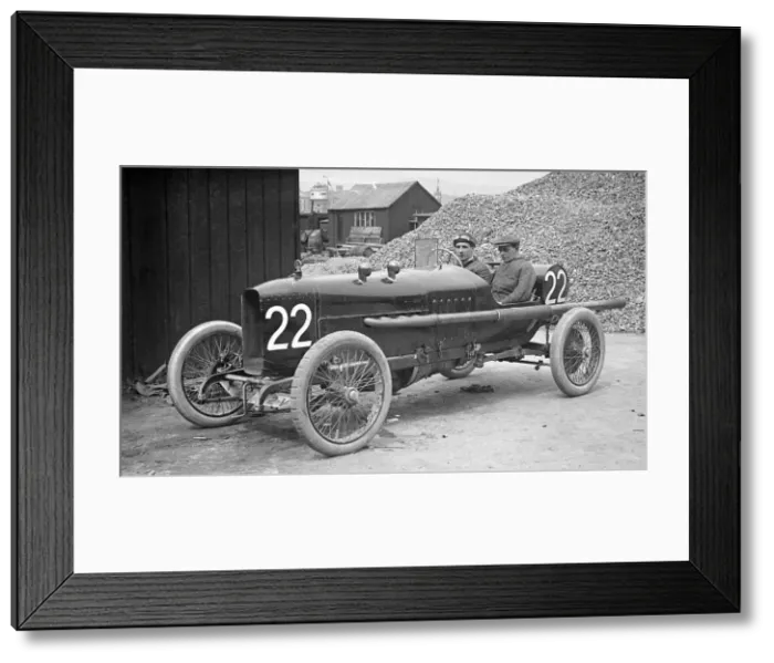 Framed Print : J Higginsons 3308 cc Vauxhall at the RAC Isle of Man TT race, 10 June 1914. Artist: Bill Brunell Framed Print : J Higginsons 3308 cc Vauxhall at the RAC Isle of Man TT race, 10 June 1914. Artist: Bill Brunell