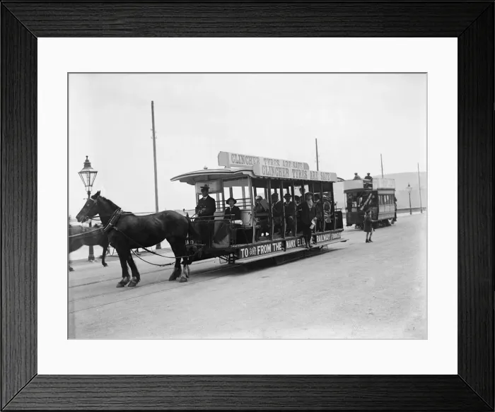 Framed Print : Horse bus at the RAC TT race, Isle of Man, 10 June 1914. Artist: Bill Brunell Framed Print : Horse bus at the RAC TT race, Isle of Man, 10 June 1914. Artist: Bill Brunell