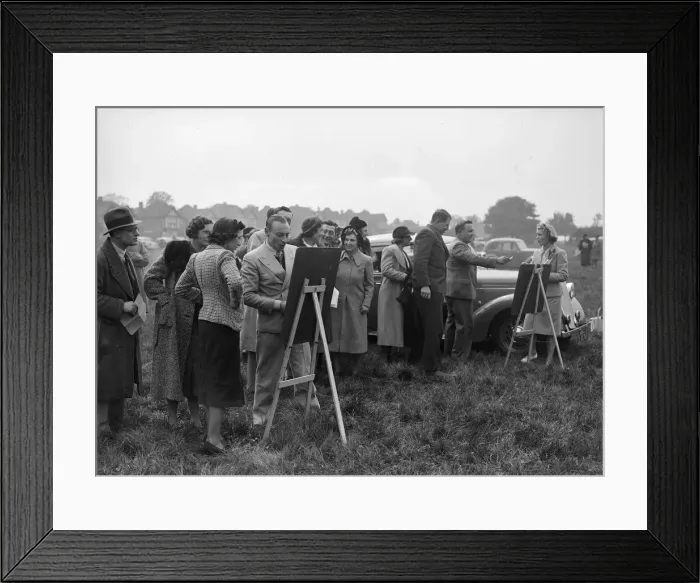 Framed Print : Standard Car Owners Club Gymkhana, 8 May 1938. Artist: Bill Brunell Framed Print : Standard Car Owners Club Gymkhana, 8 May 1938. Artist: Bill Brunell