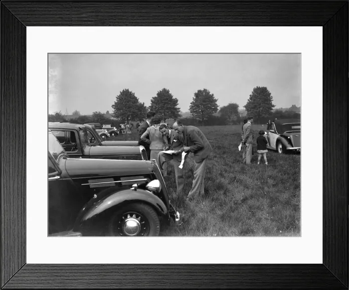 Framed Print : Standard Car Owners Club Gymkhana, 8 May 1938. Artist: Bill Brunell Framed Print : Standard Car Owners Club Gymkhana, 8 May 1938. Artist: Bill Brunell