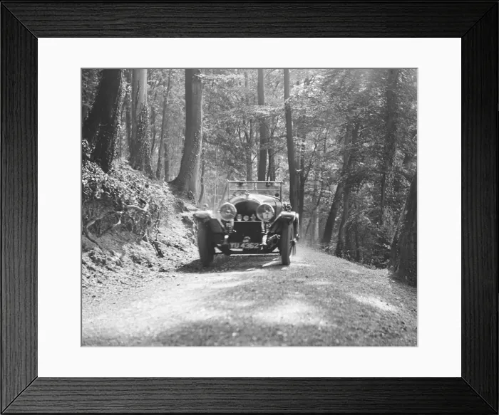 Framed Print : Bentley of SB Harris taking part in the North West London Motor Club Trial, 1 June 1929 Framed Print : Bentley of SB Harris taking part in the North West London Motor Club Trial, 1 June 1929