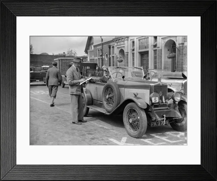 Framed Print : MG 14 / 40 of DC Collins taking part in the North West London Motor Club Trial, 1 June 1929 Framed Print : MG 14 / 40 of DC Collins taking part in the North West London Motor Club Trial, 1 June 1929