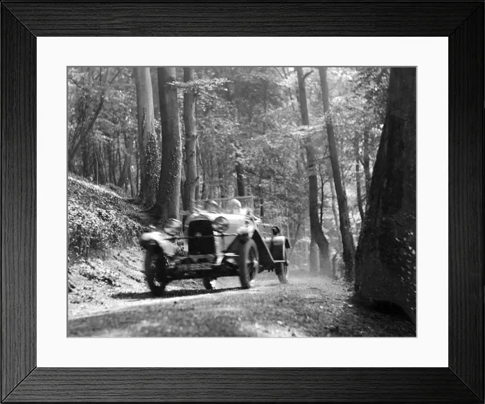 Framed Print : Open high chassis Lagonda taking part in the North West London Motor Club Trial, 1 June 1929 Framed Print : Open high chassis Lagonda taking part in the North West London Motor Club Trial, 1 June 1929