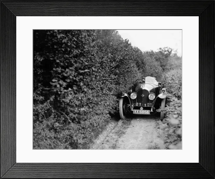 Framed Print : 1925 Bentley of Miss MH Ogilvie taking part in the North West London Motor Club Trial, 1 June 1929 Framed Print : 1925 Bentley of Miss MH Ogilvie taking part in the North West London Motor Club Trial, 1 June 1929