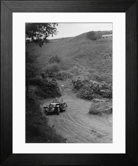 Framed Print : 1935 AC tourer taking part in a motoring trial, late 1930s. Artist: Bill Brunell Framed Print : 1935 AC tourer taking part in a motoring trial, late 1930s. Artist: Bill Brunell