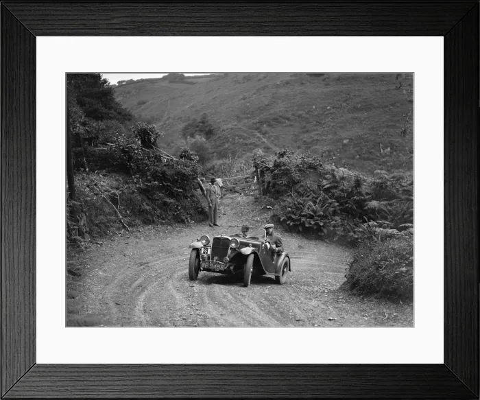 Framed Print : 1935 Singer Le Mans 2-seater taking part in a motoring trial, late 1930s. Artist: Bill Brunell Framed Print : 1935 Singer Le Mans 2-seater taking part in a motoring trial, late 1930s. Artist: Bill Brunell