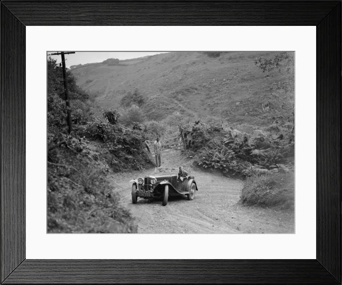 Framed Print : 1933 AC 4-seater taking part in a motoring trial, late 1930s. Artist: Bill Brunell Framed Print : 1933 AC 4-seater taking part in a motoring trial, late 1930s. Artist: Bill Brunell