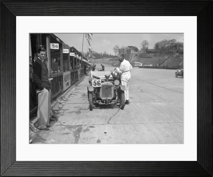 Framed Print : J Reeves and HHB Beacons Austin Ulster in the pits, JCC Double Twelve race, Brooklands, 1931 Framed Print : J Reeves and HHB Beacons Austin Ulster in the pits, JCC Double Twelve race, Brooklands, 1931