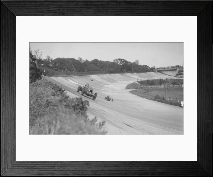 Framed Print : Sir Henry Birkins Bentley leading Earl Howes Bugatti Type 54, BARC meeting, Brooklands Framed Print : Sir Henry Birkins Bentley leading Earl Howes Bugatti Type 54, BARC meeting, Brooklands