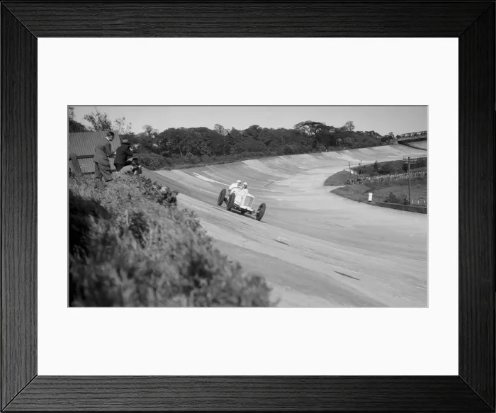 Framed Print : Sunbeam of EL Bouts on the banking, BARC meeting, Brooklands, 16 May 1932. Artist: Bill Brunell Framed Print : Sunbeam of EL Bouts on the banking, BARC meeting, Brooklands, 16 May 1932. Artist: Bill Brunell