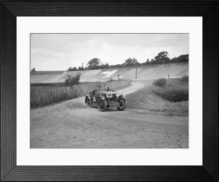 Framed Print : CE Woods MG M Le Mans, JCC Members Day, Brooklands, 4 July 1931. Artist: Bill Brunell Framed Print : CE Woods MG M Le Mans, JCC Members Day, Brooklands, 4 July 1931. Artist: Bill Brunell