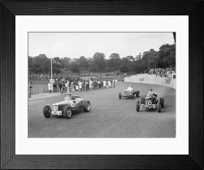 Framed Print : Riley of PW Maclure and ERAs of Raymond Mays and AC Dobson, Imperial Trophy, Crystal Palace, 1939 Framed Print : Riley of PW Maclure and ERAs of Raymond Mays and AC Dobson, Imperial Trophy, Crystal Palace, 1939