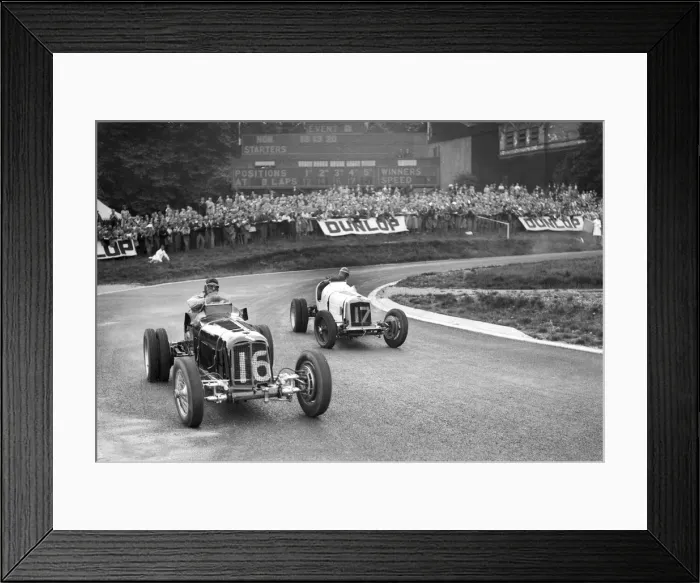 Framed Print : ERAs of Raymond Mays and AC Dobson, Imperial Trophy, Crystal Palace, 1939. Artist: Bill Brunell Framed Print : ERAs of Raymond Mays and AC Dobson, Imperial Trophy, Crystal Palace, 1939. Artist: Bill Brunell