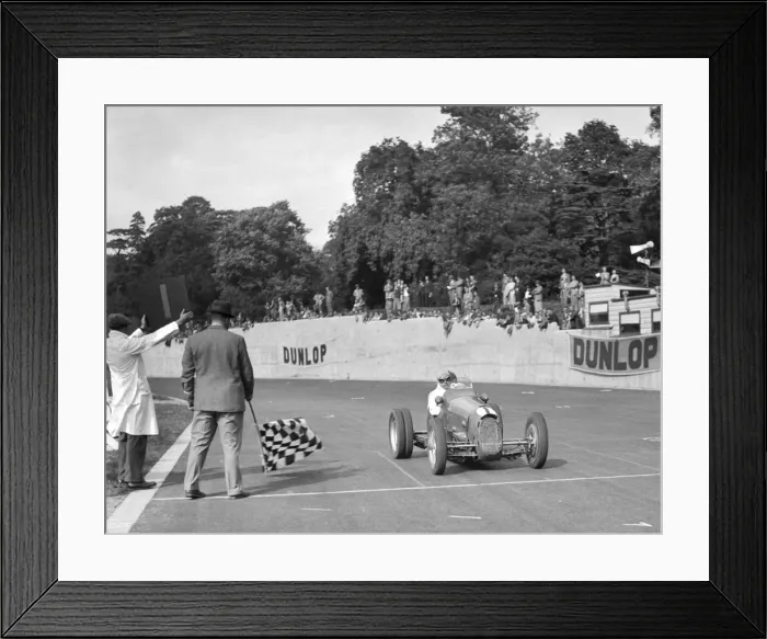 Framed Print : Bert Hadleys Austin winning the Imperial Trophy, Crystal Palace, 1939. Artist: Bill Brunell Framed Print : Bert Hadleys Austin winning the Imperial Trophy, Crystal Palace, 1939. Artist: Bill Brunell