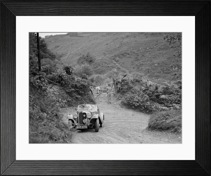 Framed Print : 1935 Triumph Gloria Southern Cross taking part in a motoring trial in Devon, late 1930s Framed Print : 1935 Triumph Gloria Southern Cross taking part in a motoring trial in Devon, late 1930s