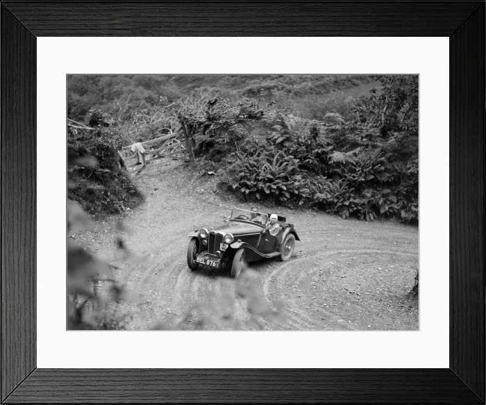 Framed Print : 1935 MG PB taking part in a motoring trial in Devon, late 1930s. Artist: Bill Brunell Framed Print : 1935 MG PB taking part in a motoring trial in Devon, late 1930s. Artist: Bill Brunell