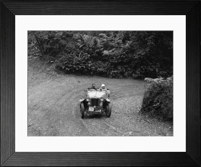 Framed Print : AH Langleys 1935 MG Magnette / Magna of the Three Musketeers team, Devon, late 1930s Framed Print : AH Langleys 1935 MG Magnette / Magna of the Three Musketeers team, Devon, late 1930s