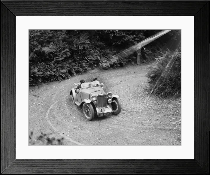 Framed Print : 1936 MG PB taking part in a motoring trial in Devon, late 1930s. Artist: Bill Brunell Framed Print : 1936 MG PB taking part in a motoring trial in Devon, late 1930s. Artist: Bill Brunell