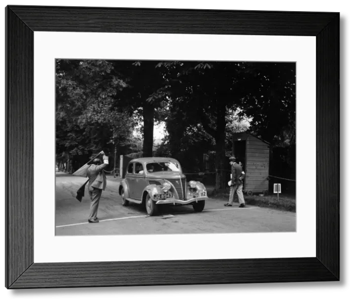 Framed Print : JB Thompsons Ford V8 on the way to winning bronze in the MCC Torquay Rally, July 1937 Framed Print : JB Thompsons Ford V8 on the way to winning bronze in the MCC Torquay Rally, July 1937