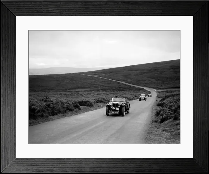 Framed Print : CH Richardsons MG PB ahead of a Singer B37 at the MCC Torquay Rally, July 1937 Framed Print : CH Richardsons MG PB ahead of a Singer B37 at the MCC Torquay Rally, July 1937