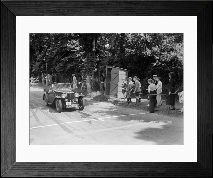 Framed Print : FE Ainleys MG Magnette NA, winner of a bronze award at the MCC Torquay Rally, July 1937 Framed Print : FE Ainleys MG Magnette NA, winner of a bronze award at the MCC Torquay Rally, July 1937