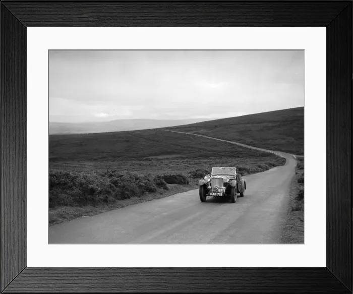 Framed Print : John Donald Barnes Autosports team Singer B37 at the MCC Torquay Rally, July 1937 Framed Print : John Donald Barnes Autosports team Singer B37 at the MCC Torquay Rally, July 1937