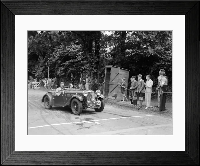 Framed Print : AH Langleys Autosports team Singer B37, winner of a premier award, MCC Torquay Rally, July 1937 Framed Print : AH Langleys Autosports team Singer B37, winner of a premier award, MCC Torquay Rally, July 1937