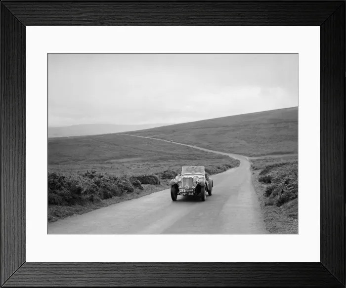 Framed Print : GL Boughtons Singer B37, winner of a premier award at the MCC Torquay Rally, July 1937 Framed Print : GL Boughtons Singer B37, winner of a premier award at the MCC Torquay Rally, July 1937