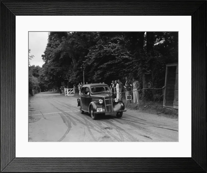 Framed Print : Ford 10 of AF Eadon, winner of a silver award at the MCC Torquay Rally, July 1937 Framed Print : Ford 10 of AF Eadon, winner of a silver award at the MCC Torquay Rally, July 1937