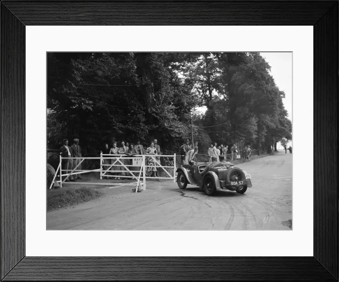 Framed Print : WH Scrivens Austin 7 Grasshopper, winner of a silver award at the MCC Torquay Rally, July 1937 Framed Print : WH Scrivens Austin 7 Grasshopper, winner of a silver award at the MCC Torquay Rally, July 1937