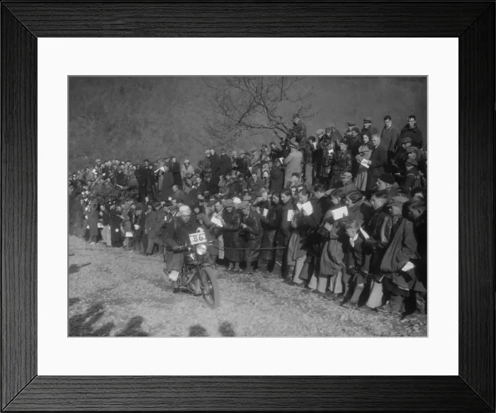 Framed Print : 499 cc Vincent-HRD of W Clarke competing in the MCC Lands End Trial, Beggars Roost, Devon, 1936 Framed Print : 499 cc Vincent-HRD of W Clarke competing in the MCC Lands End Trial, Beggars Roost, Devon, 1936