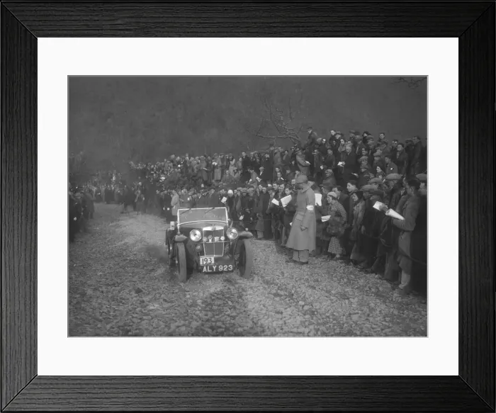 Framed Print : MG J2 of WH Edwards competing in the MCC Lands End Trial, Beggars Roost, Devon, 1936 Framed Print : MG J2 of WH Edwards competing in the MCC Lands End Trial, Beggars Roost, Devon, 1936