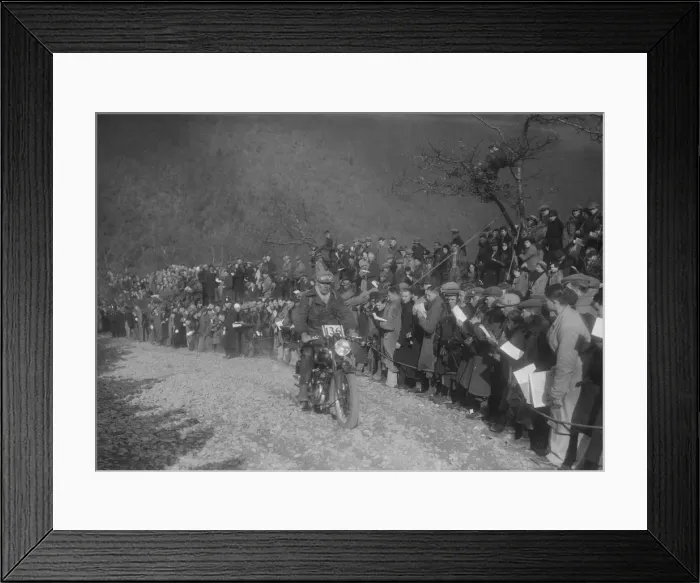 Framed Print : 249 cc SOS Flat Top of RD Plunknett at the MCC Lands End Trial, Beggars Roost, Devon, 1936 Framed Print : 249 cc SOS Flat Top of RD Plunknett at the MCC Lands End Trial, Beggars Roost, Devon, 1936
