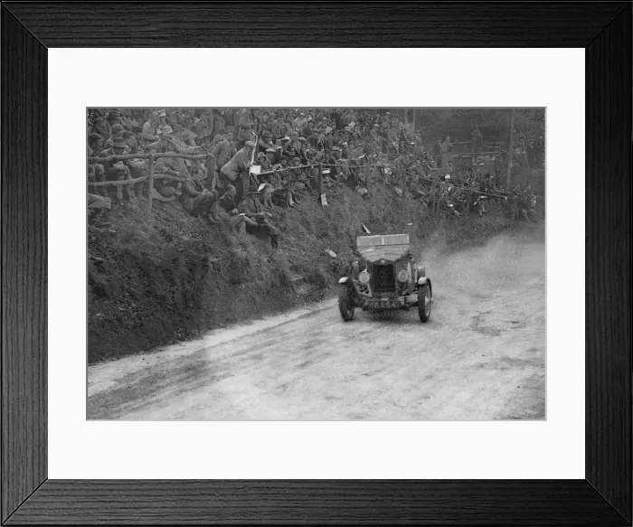 Framed Print : Lea-Francis Hyper competing in the Shelsley Walsh Amateur Hillclimb, Worcestershire, 1929 Framed Print : Lea-Francis Hyper competing in the Shelsley Walsh Amateur Hillclimb, Worcestershire, 1929