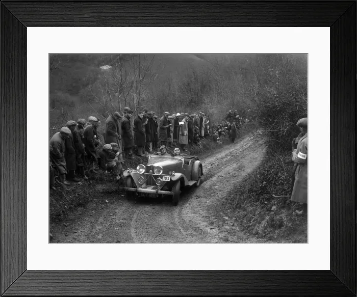 Framed Print : Talbot 105 of HA Nash competing in the MCC Lands End Trial, 1935. Artist: Bill Brunell Framed Print : Talbot 105 of HA Nash competing in the MCC Lands End Trial, 1935. Artist: Bill Brunell