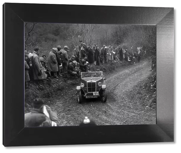 Morris Minor open 2-seater of HH Porter-Hargreaves competing in the MCC Lands End Trial, 1935