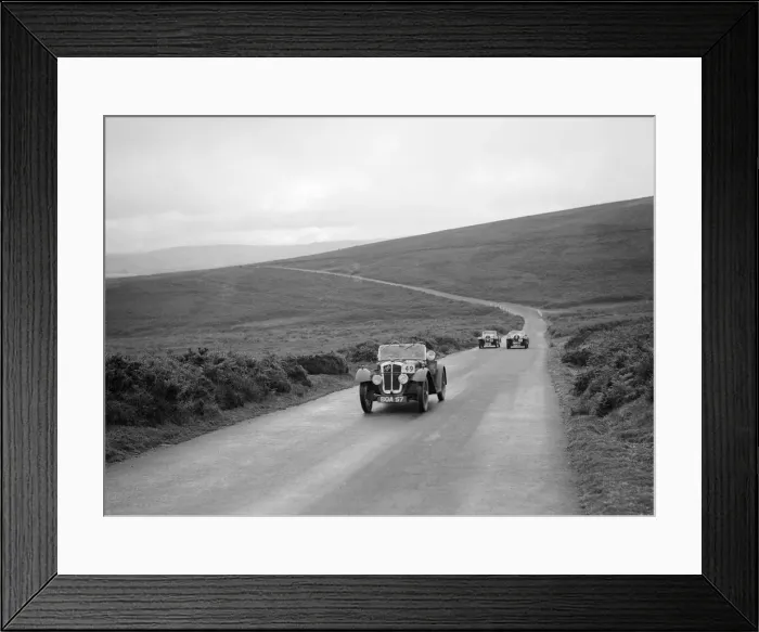 Framed Print : WH Scrivens Austin 7 Grasshopper, winner of a silver award at the MCC Torquay Rally, July 1937 Framed Print : WH Scrivens Austin 7 Grasshopper, winner of a silver award at the MCC Torquay Rally, July 1937
