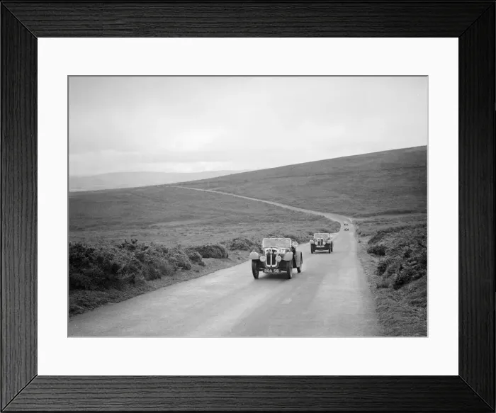 Framed Print : Austin 7s of CD Buckley and Bert Hadley competing at the MCC Torquay Rally, July 1937