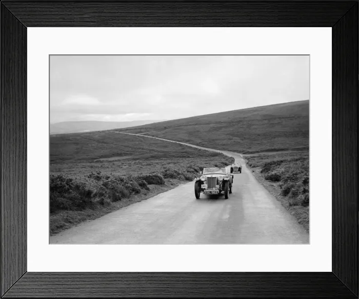 Framed Print : MG TAs of HK Crawford and JES Jones competing at the MCC Torquay Rally, July 1937 Framed Print : MG TAs of HK Crawford and JES Jones competing at the MCC Torquay Rally, July 1937