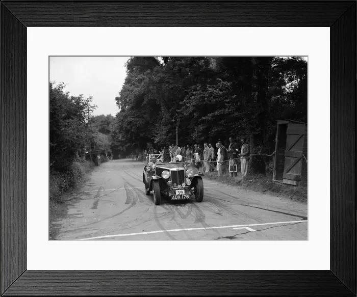 Framed Print : AB Langleys MG Magnette competing at the MCC Torquay Rally, July 1937. Artist: Bill Brunell Framed Print : AB Langleys MG Magnette competing at the MCC Torquay Rally, July 1937. Artist: Bill Brunell