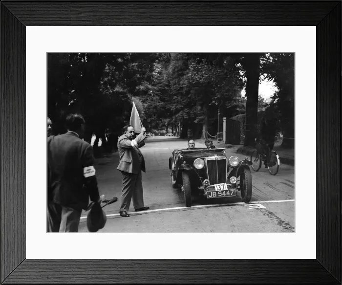 Framed Print : MG TA of RA MacDermid, winner of a bronze award at the MCC Torquay Rally, July 1937 Framed Print : MG TA of RA MacDermid, winner of a bronze award at the MCC Torquay Rally, July 1937