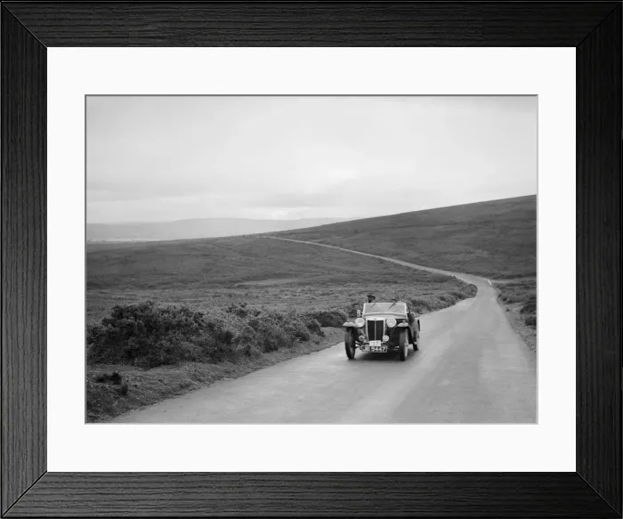 Framed Print : MG TA of RA MacDermid, winner of a bronze award at the MCC Torquay Rally, July 1937 Framed Print : MG TA of RA MacDermid, winner of a bronze award at the MCC Torquay Rally, July 1937
