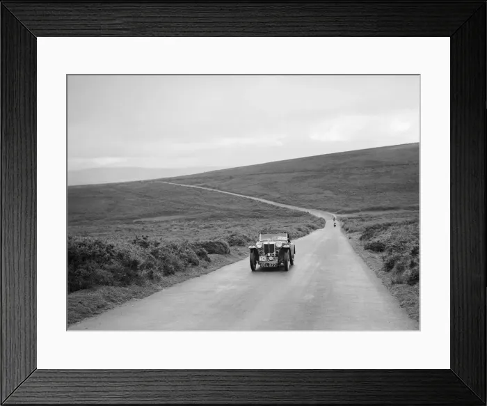 Framed Print : PG Sharps MG PB competing at the MCC Torquay Rally, July 1937. Artist: Bill Brunell Framed Print : PG Sharps MG PB competing at the MCC Torquay Rally, July 1937. Artist: Bill Brunell