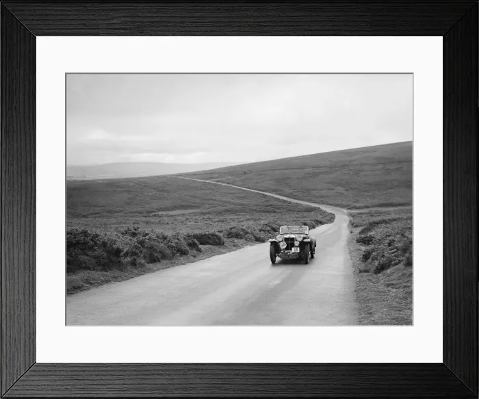 Framed Print : MG PA of R Bayles, winner of a bronze award at the MCC Torquay Rally, July 1937. Artist