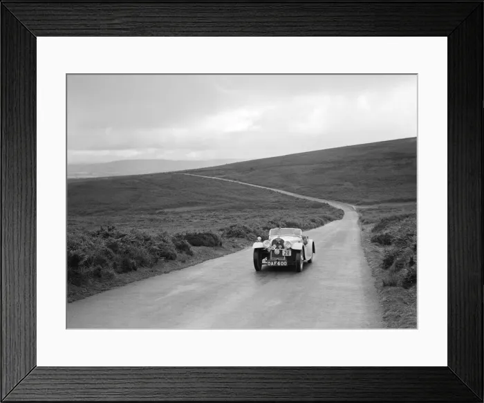 Framed Print : Morgan 4 / 4 of JC Harris competing at the MCC Torquay Rally, July 1937. Artist: Bill Brunell Framed Print : Morgan 4 / 4 of JC Harris competing at the MCC Torquay Rally, July 1937. Artist: Bill Brunell