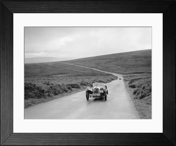 Framed Print : Morgan 3 wheeler of AS Pratt, winner of a silver award at the MCC Torquay Rally, July 1937 Framed Print : Morgan 3 wheeler of AS Pratt, winner of a silver award at the MCC Torquay Rally, July 1937