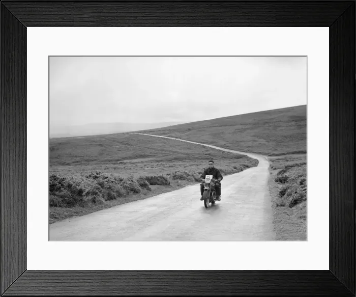 Framed Print : 597 cc Ariel Square Four of IH Darge, winner of a silver award at the MCC Torquay Rally, July 1937 Framed Print : 597 cc Ariel Square Four of IH Darge, winner of a silver award at the MCC Torquay Rally, July 1937