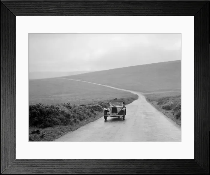 Framed Print : BSA 3 wheeler of EF Cope, winner of a premier award at the MCC Torquay Rally, July 1937 Framed Print : BSA 3 wheeler of EF Cope, winner of a premier award at the MCC Torquay Rally, July 1937